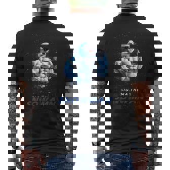 シグマザスノーマンブラッシュリズメリークリスマス Xマスク メンズTシャツ バックプリント - Kawaiitshirt