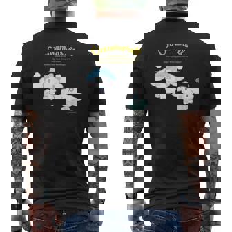 シナモロール ハピネスマイルーム メンズTシャツ バックプリント - Kawaiitshirt