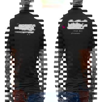 シマエナガ 北海道 雪の妖精 可愛い シマエナガ団子 メンズTシャツ バックプリント - Kawaiitshirt