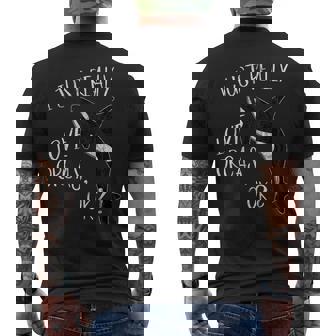 シャチが好きなだけなんだシャチ メンズTシャツ バックプリント - Kawaiitshirt