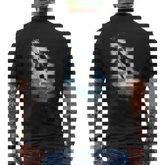 シャチとシャチのギフト メンズTシャツ バックプリント - Kawaiitshirt