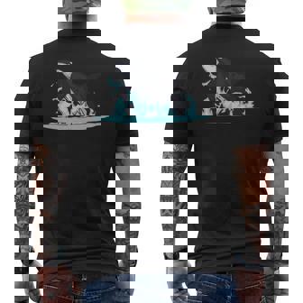 シャチギフトジャンピングオルカシャチ 長袖tシャツ メンズTシャツ バックプリント - Kawaiitshirt