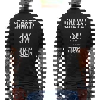 シャーロット・イズ・マイ・クイーン メンズTシャツ バックプリント - Kawaiitshirt