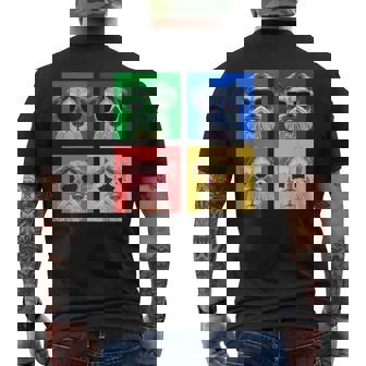 シュナウザー 面白いtシャツ 犬 かわいい メンズ 子供 おもしろ 服 雑貨 グッズ ネタ わんこ イヌ メンズTシャツ バックプリント - Kawaiitshirt