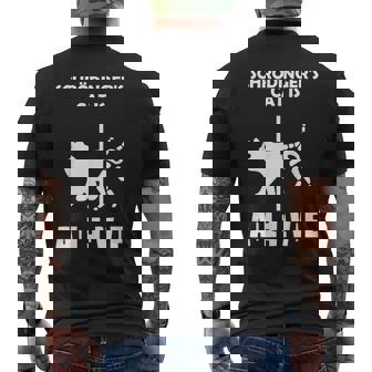 シュレディンガーの猫-死んで生きている-物理オタク メンズTシャツ バックプリント - Kawaiitshirt