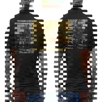 シングル・ハウス・バイ・エゴン・シーレ1915 メンズTシャツ バックプリント - Kawaiitshirt