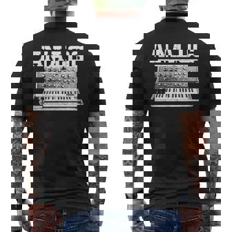 シンセサイザー キーボード シンセ ミュージシャン メンズTシャツ バックプリント - Kawaiitshirt