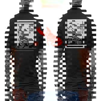 シーフード 1879 ドイツ ロブスター ザリガニ 甲殻類 レトロ メンズTシャツ バックプリント - Kawaiitshirt