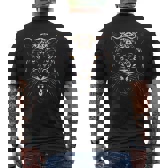 ジャガー アニマル ビンテージスタイル メンズTシャツ バックプリント - Kawaiitshirt