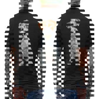 ジャックラッセルテリア ラフコート メンズTシャツ バックプリント - Kawaiitshirt