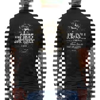 ジャック・ラッセル・テリア犬の恋人のための メンズTシャツ バックプリント - Kawaiitshirt