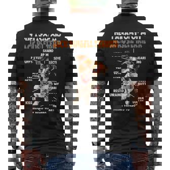 ジャック・ラッセル・テリア犬の飼い主 T Walk Dogs メンズTシャツ バックプリント - Kawaiitshirt