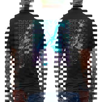 ジャージーデビルクリプティッドクリプトゾロジーレトロ メンズTシャツ バックプリント - Kawaiitshirt