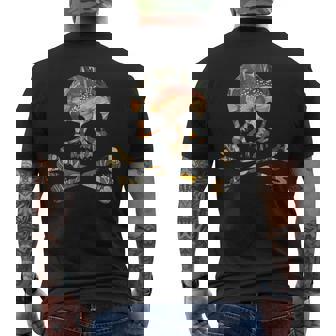 ジョリー・ロジャー シルエット コタデコア スカル＆クロスボーン メンズTシャツ バックプリント - Kawaiitshirt