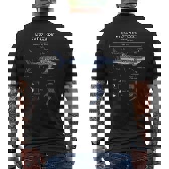 ジンベイザメ 解剖学 メンズ レディース キッズ ジンベイザメ メンズTシャツ バックプリント - Kawaiitshirt