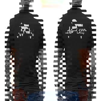 ホワイト スイス シェパード ドッグ ホワイト スイス シェパード ドッグ メンズTシャツ バックプリント - Kawaiitshirt