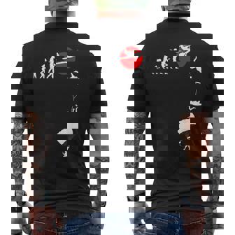 スカイダイビング、パラシュートアウトフィット、スカイダイビング、パラシュツリスト メンズTシャツ バックプリント - Kawaiitshirt