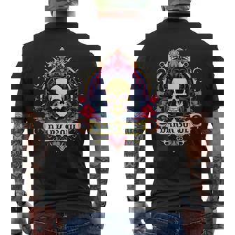 スカル ゴシック ダーク バナー ソウルフラワー エステティック スカル ゴス メンズTシャツ バックプリント - Kawaiitshirt