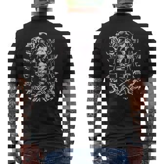 スカル サンタ ムエルテ 死神 メンズTシャツ バックプリント - Kawaiitshirt