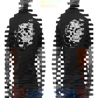 スカル×スタチュー メンズTシャツ バックプリント - Kawaiitshirt