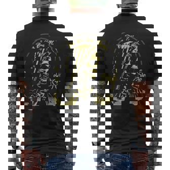 スカルサンタムエルテエルジェフェ メンズTシャツ バックプリント - Kawaiitshirt