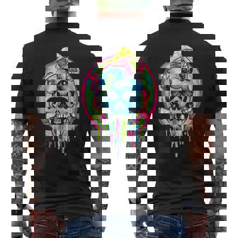 スカルマッシュルーム スケルトン グラフィック ゴス メンズ レディース メンズTシャツ バックプリント - Kawaiitshirt