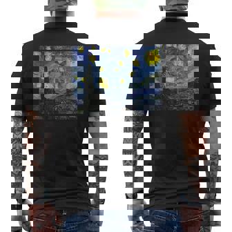 スクリーミングオウム オカメインコ 星月夜 メンズTシャツ バックプリント - Kawaiitshirt