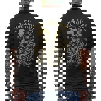 スケルトン チューバ スキニー メンズTシャツ バックプリント - Kawaiitshirt