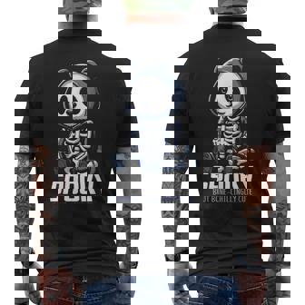 スケルトンパンダ 不気味なパンダベア メンズTシャツ バックプリント - Kawaiitshirt