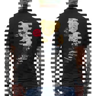 スケートボーダー クマ メンズTシャツ バックプリント - Kawaiitshirt