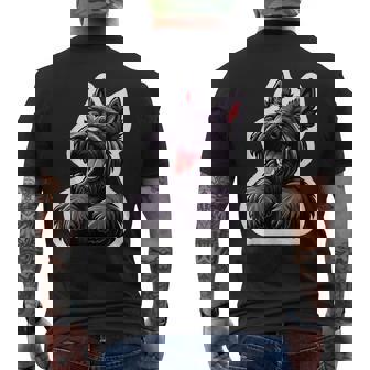 スコティッシュテリア 面白い スコティッシュテリア カワイイ 子犬 犬 メンズTシャツ バックプリント - Kawaiitshirt