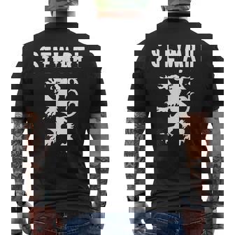 スチュワート氏族 スコットランド 姓 スコットランド 紋章 メンズTシャツ バックプリント - Kawaiitshirt