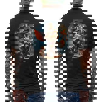 スチームパンク グレムリン クリーチャー マッドサイエンティスト メンズTシャツ バックプリント - Kawaiitshirt