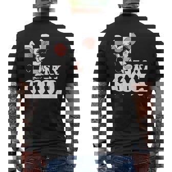 ステイ クール オーサム マウス ウェアリング サングラス 動物 ネズミ メンズTシャツ バックプリント - Kawaiitshirt