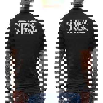 ストレス メンズTシャツ バックプリント - Kawaiitshirt