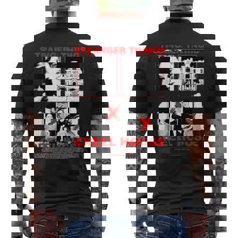 ストレンジャー・シングス 80年代 クラシック ホラー クリール ハウス アーバンレジェンド メンズTシャツ バックプリント - Kawaiitshirt
