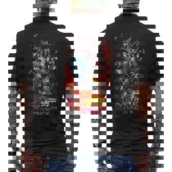 ストレンジャー・シングス ヘルファイア クラブ ギター エディ・マンソン ロックスター メンズTシャツ バックプリント - Kawaiitshirt