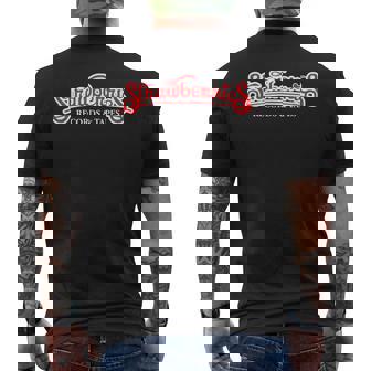 ストロベリー レコード・テープ ヴィンテージ レトロ 音楽 メンズTシャツ バックプリント - Kawaiitshirt