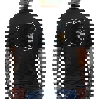 スピニング キャット ミーム マックスウェル ザ・キャット ミーム メンズTシャツ バックプリント - Kawaiitshirt