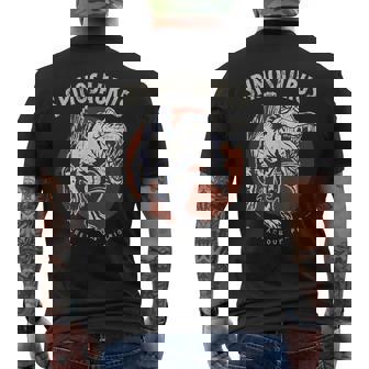 スピノサウルス 白亜時代の生き物 恐竜ファン向け メンズTシャツ バックプリント - Kawaiitshirt