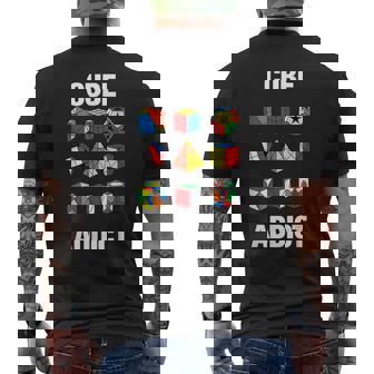 スピードキューブパズル キューバーキューブ キッズ メンズTシャツ バックプリント - Kawaiitshirt