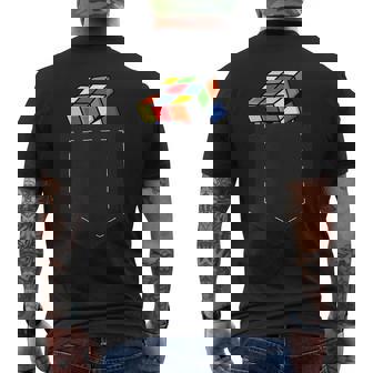 スピードキューブパズル キューブキューブポケットキューブ メンズTシャツ バックプリント - Kawaiitshirt