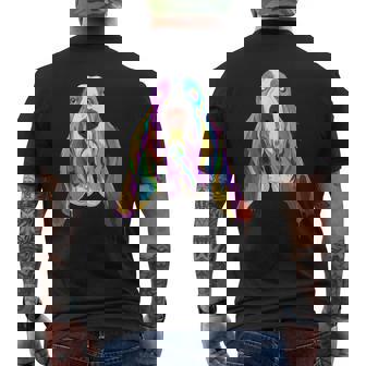 スプラッシュドッグ バセットハウンド メンズTシャツ バックプリント - Kawaiitshirt