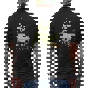 スプーンビルズとヤギの庭 地上の喜びの庭 メンズTシャツ バックプリント - Kawaiitshirt