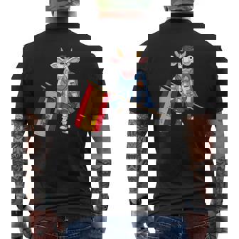 スペイン牛のファン メンズTシャツ バックプリント - Kawaiitshirt