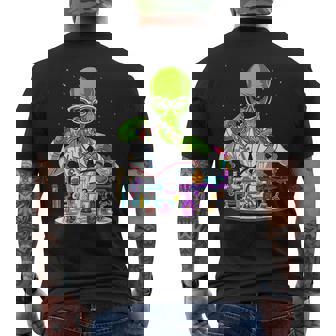 スペースエイリアンケミストリーティーチャーサイエンティストケミストサイエンススクール面白いエイリアン メンズTシャツ バックプリント - Kawaiitshirt