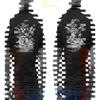 スマイルは後で泣いてエンジェルチョロチョーラタトゥーチカノsmile Now Cry Later メンズTシャツ バックプリント - Kawaiitshirt