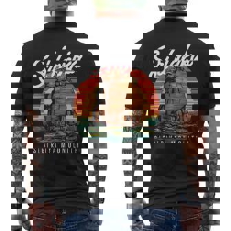 スリランカ モノリス シギリヤ 岩 要塞 城 旅行 メンズTシャツ バックプリント - Kawaiitshirt