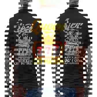 スロットマシン ジャックポット 777 Handpay Lucky Gambling Casino メンズTシャツ バックプリント - Kawaiitshirt