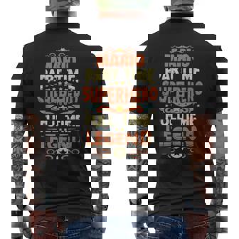 スーパーヒーロー マリオ レジェンド パーソナライズ 面白い 名前 マリオ メンズTシャツ バックプリント - Kawaiitshirt